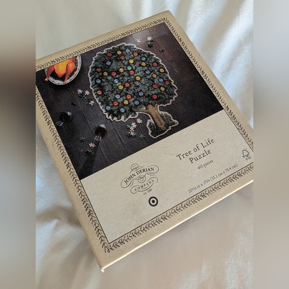 John Derian Tree Of Life Tree Shaped Puzzle New In Sealed Box